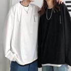 Printed Couple Matching Long-sleeve Oversize Top