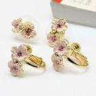 Floral Stud Earring / Clip-on Earring