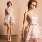 Ruffle High-low Mini Prom Dress