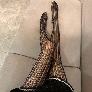 Striped Tights Stripe - Black - One Size