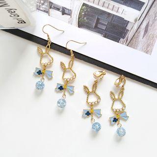 Alloy Rabbit & Bow Dangle Earring