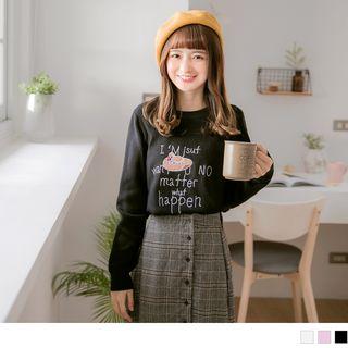 Long Sleeve Embroidered Knit Top