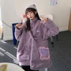 Fleece Sweatshirt / Crossbody Bag