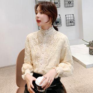 Crochet Lace Fringed Blouse