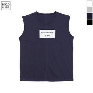 Plus Size Letter-printed Tank Top