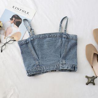 Crop Denim Camisole Top