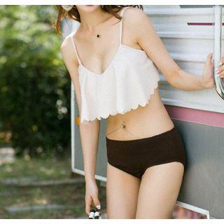 Set: Plain Bikini + Swim Bottom