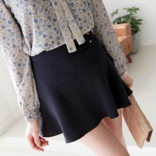 Drop-waist A-line Skirt