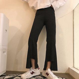 Cut Out Straight-leg Pants