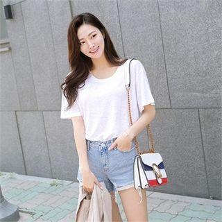 Short-sleeve M Lange Linen Blend T-shirt