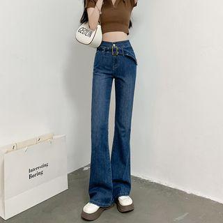 Bootcut Belt-waist Jeans (various Designs)