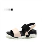 Two-tone Strap Sandals