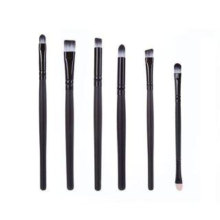 Set Of 6: Makeup Brush 6 Pcs - Black - One Size