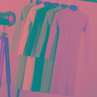 Long-sleeve Ribbed Knit Top / Dress