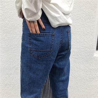 Rolled Wide-leg Jeans