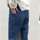 Rolled Wide-leg Jeans