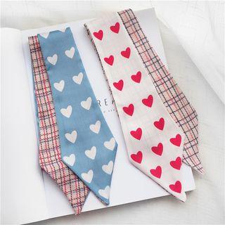 Heart Printed Neck Scarf