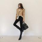 Cropped Pleather Blazer