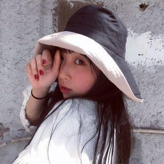 Resin Wide Brim Bucket Hat As Shown In Figure - One Size