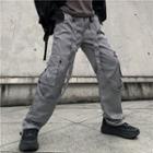 Side Pocket Strap Straight-cut Cargo Pants