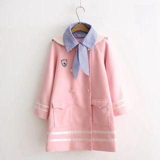 Sailor Collar Double Breasted Coat