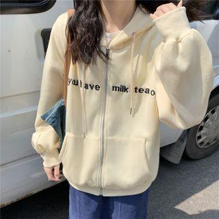 Lettering Hoodie Jacket