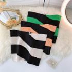 Color Block Panel Knit Sleeveless Top