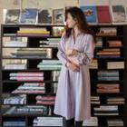 Pintuck-waist Pastel-color Shirtdress