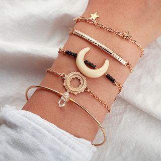 Set Of 5: Bracelet (various Designs) 8858 - One Size