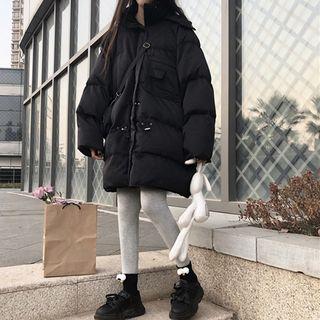 Long Padded Coat As Shown In Figure - One Size