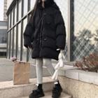 Long Padded Coat As Shown In Figure - One Size