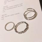 Set Of 3: Rings Set Of 3 - Silver - One Size
