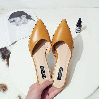 Pointed Studded Loafers