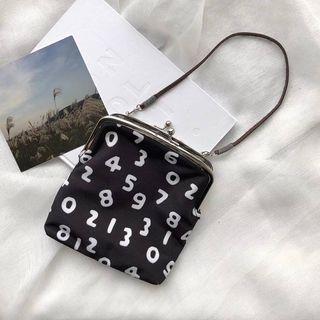 Number Print Crossbody Mini Bag