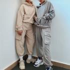 Set: Corduroy Cargo Hoodie + Harem Pants