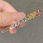 Rhinestone Hair Clip Ly731 - Red & Yellow - One Size