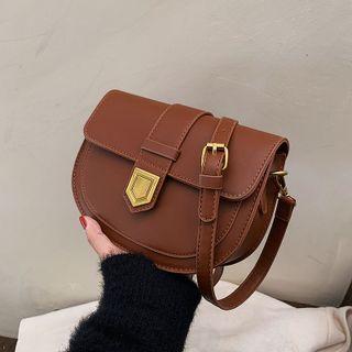 Faux Leather Saddle Crossbody Bag (various Designs)