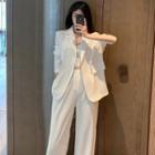 Double-breasted Loose Blazer / Wide Dress Pants