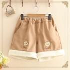 Cookie Embroidered Shorts