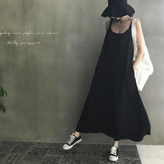 Sleeveless Wide-leg Jumpsuit With Sash