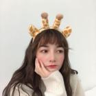 Chenille Giraffe Headband As Shown In Figure - One Size