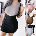 Mini Sheath Suspender Skirt