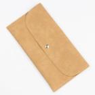 Faux Suede Makeup Brush Bag Earth Yellow - One Size