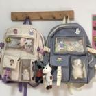 Buckled Backpack / Brooch / Charm / Set