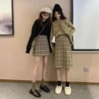 Plaid A-line Skirt / Sweater (various Designs)