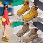 Logo Lace-up Short Boots