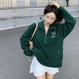 Racket Embroidered Zip Jacket / A-line Skirt