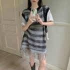 Sweater Vest / Short-sleeve Print T-shirt
