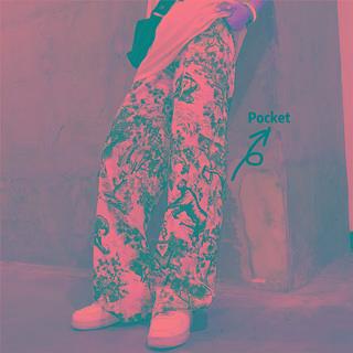 Animal Print Cargo Pants