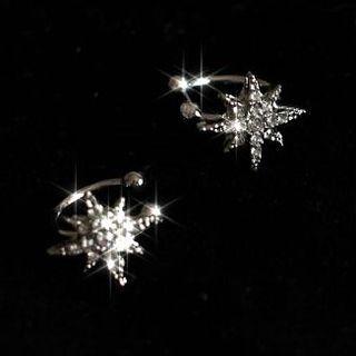 Star Alloy Cuff Earring 1 Pr - Gold - One Size